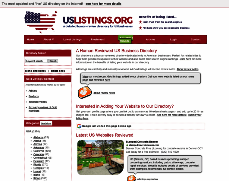 Uslistings.org thumbnail