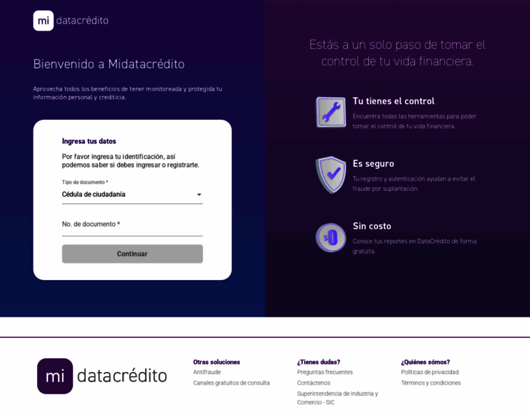 Usuario.midatacredito.com thumbnail