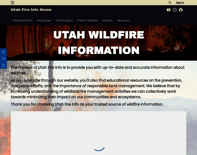 Utahfireinfo.gov thumbnail