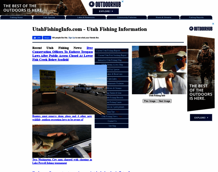 Utahfishinginfo.com thumbnail