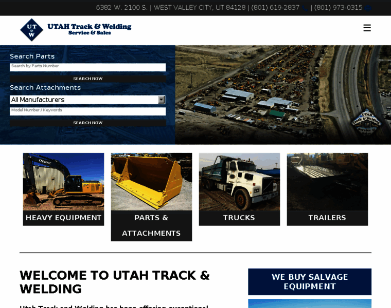 Utahtrackandwelding.com thumbnail