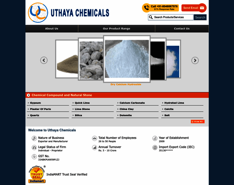 Uthayachemicals.in thumbnail