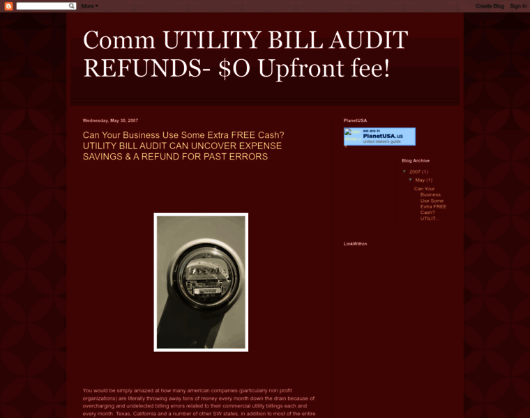 Utilitybillrefund.blogspot.com thumbnail