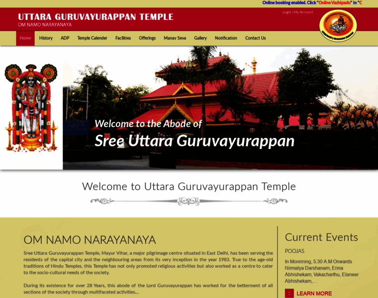 Uttaraguruvayurappan.org thumbnail