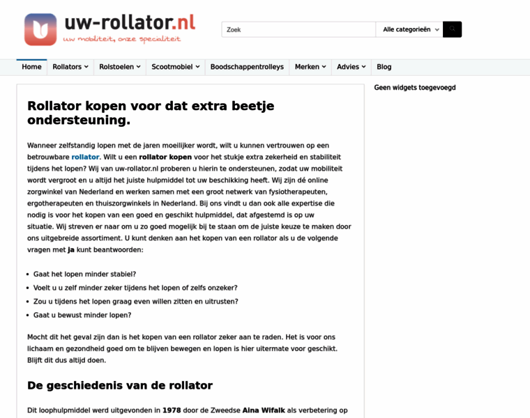 Uw-rollator.nl thumbnail