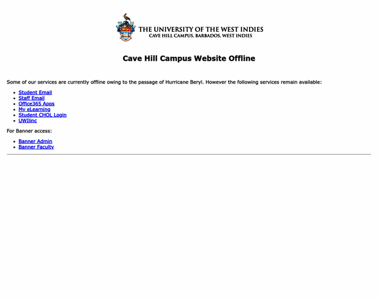 Uwichill.edu.bb thumbnail