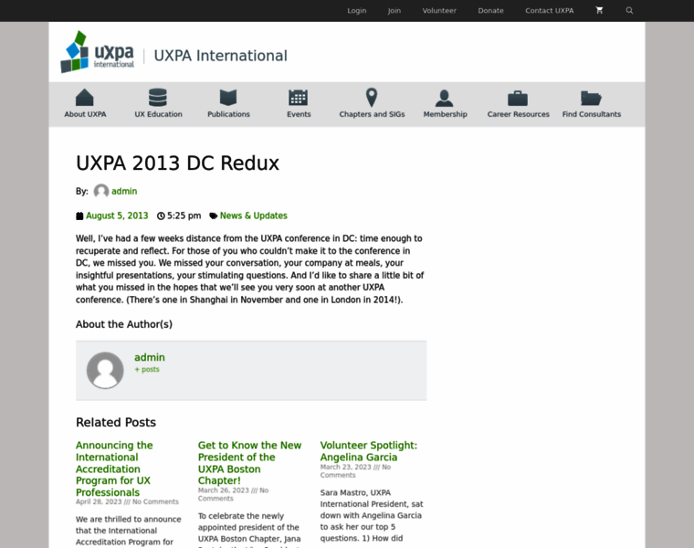 Uxpa2013.org thumbnail