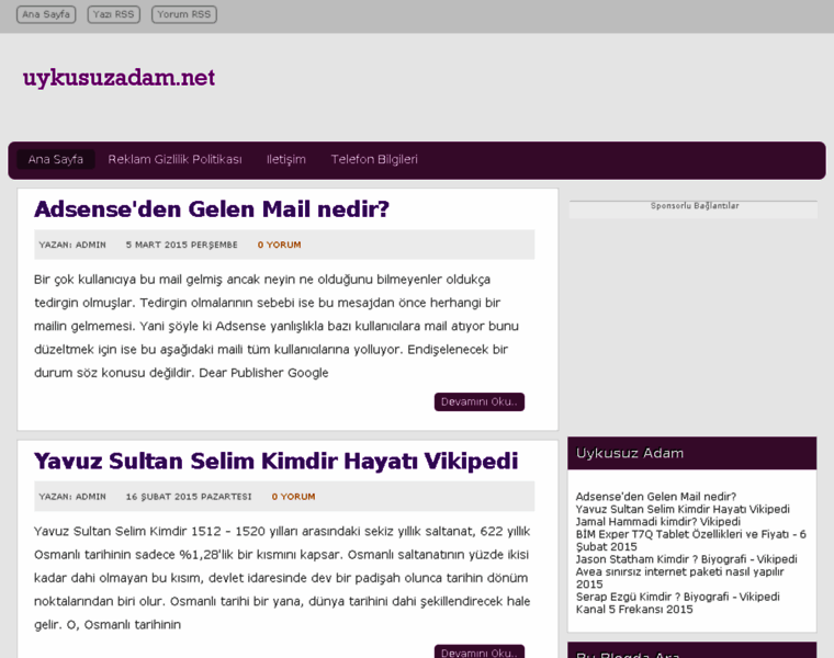 Uykusuzadam.net thumbnail