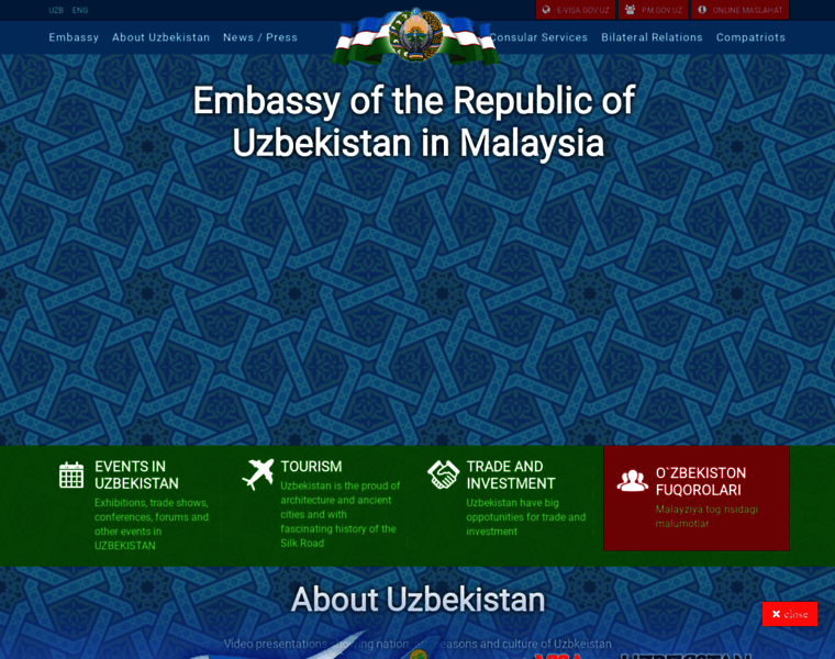 Uzbekembassy.com.my thumbnail