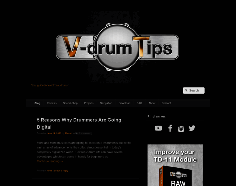 V-drumtips.com thumbnail