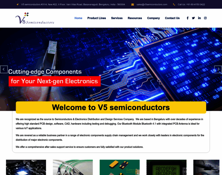 V5semiconductors.com thumbnail