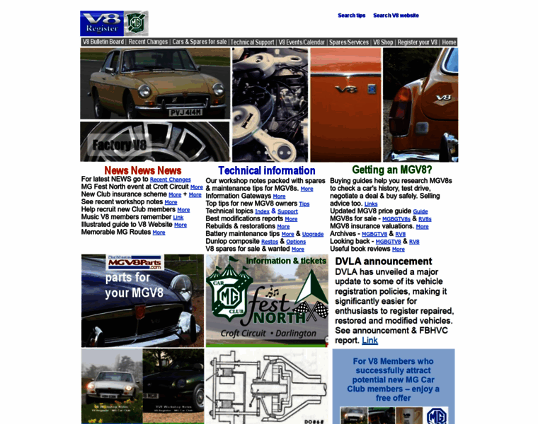 V8register.net thumbnail V8register.net thumbnail
