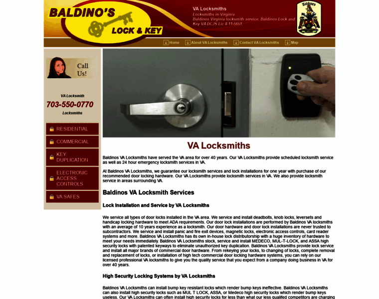 Va-locksmiths.com thumbnail