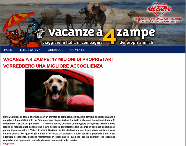 Vacanzea4zampe.info thumbnail
