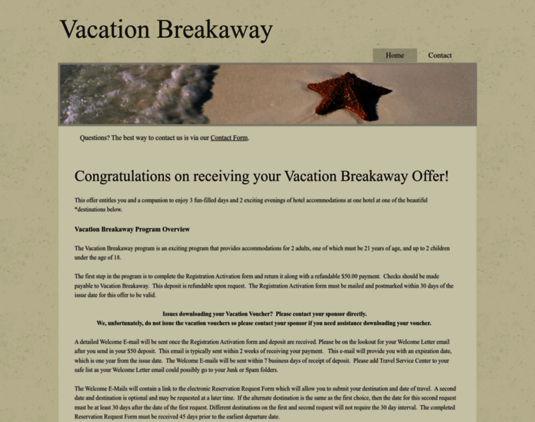 Vacationbreakawayfaq.com thumbnail