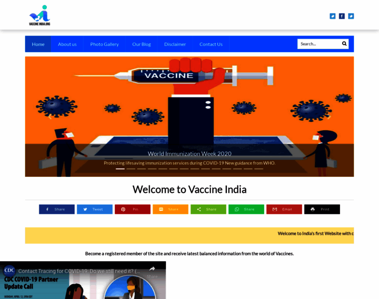 Vaccineindia.org thumbnail