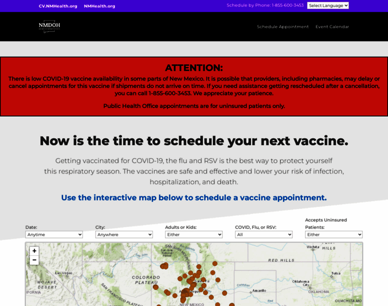 Vaccinenm.org thumbnail