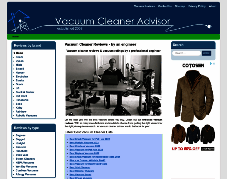 Vacuum-cleaner-advisor.com thumbnail