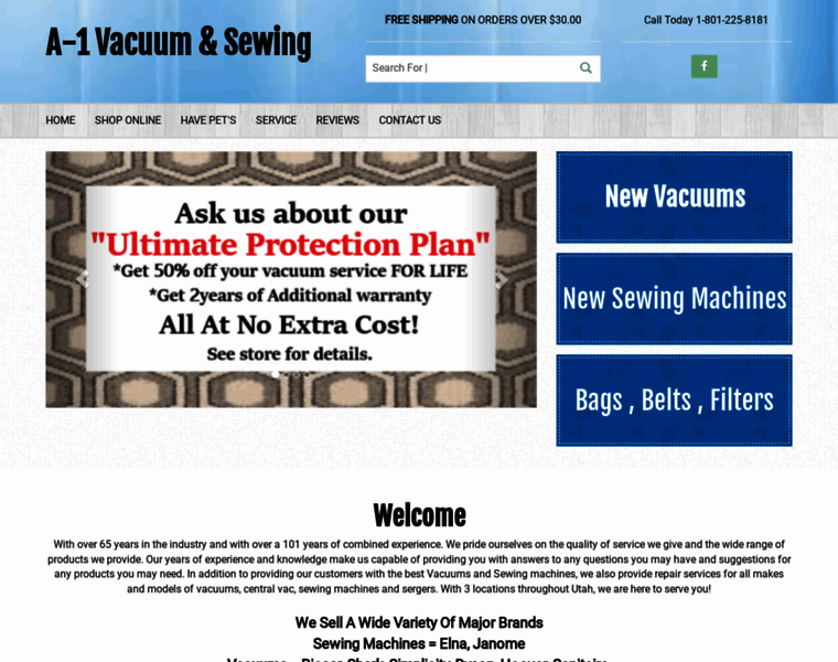 Vacuumandsewing.com thumbnail
