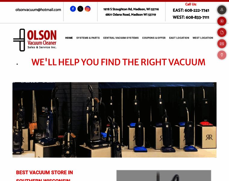 Vacuumcleanersmadison.com thumbnail