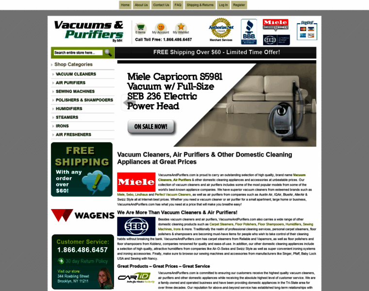 Vacuumsandpurifiers.com thumbnail