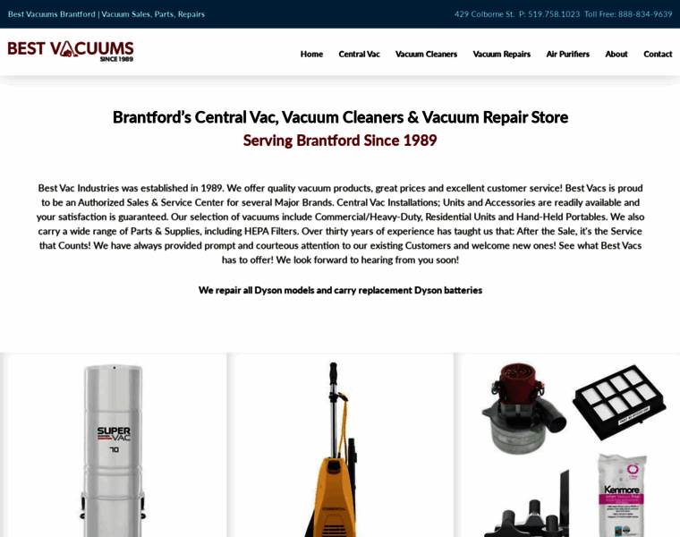 Vacuumsbrantford.com thumbnail