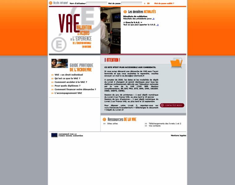 Vae-education-auvergne.fr thumbnail