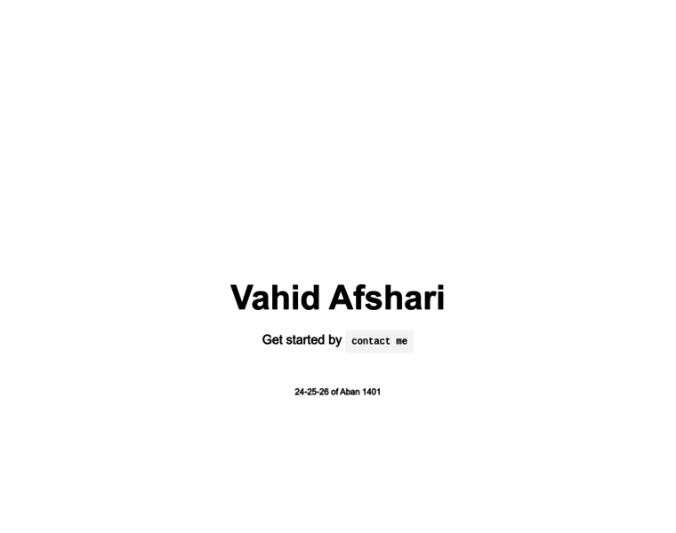 Vahidafshari.com thumbnail