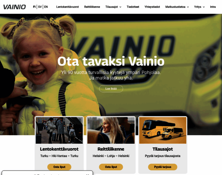Vainionliikenne.fi thumbnail Vainionliikenne.fi thumbnail