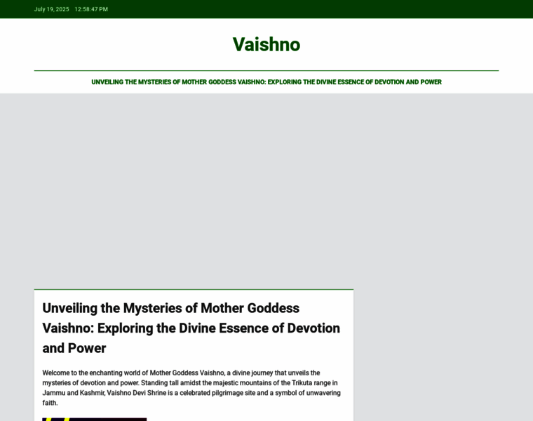 Vaishno.in thumbnail