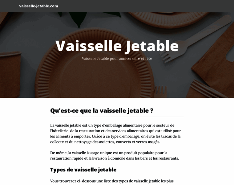 Vaisselle-jetable.com thumbnail