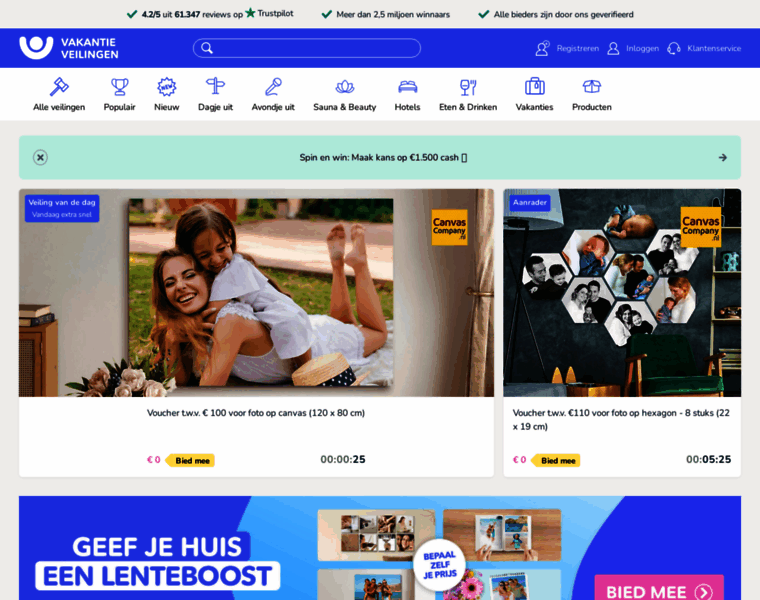 Vakantieveilingen.be thumbnail Vakantieveilingen.be thumbnail