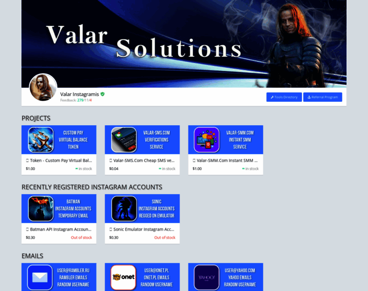 Valar-solutions.com thumbnail