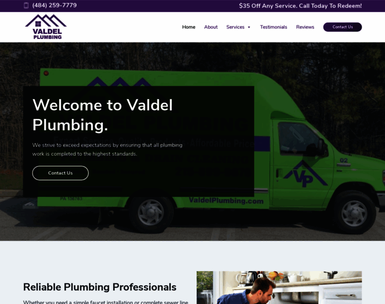 Valdelplumbing.com thumbnail