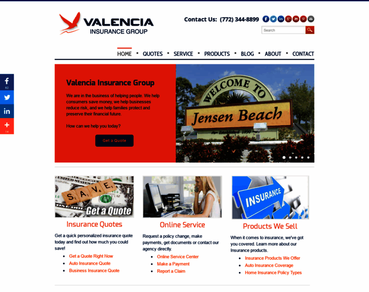 Valenciainsurance.com thumbnail