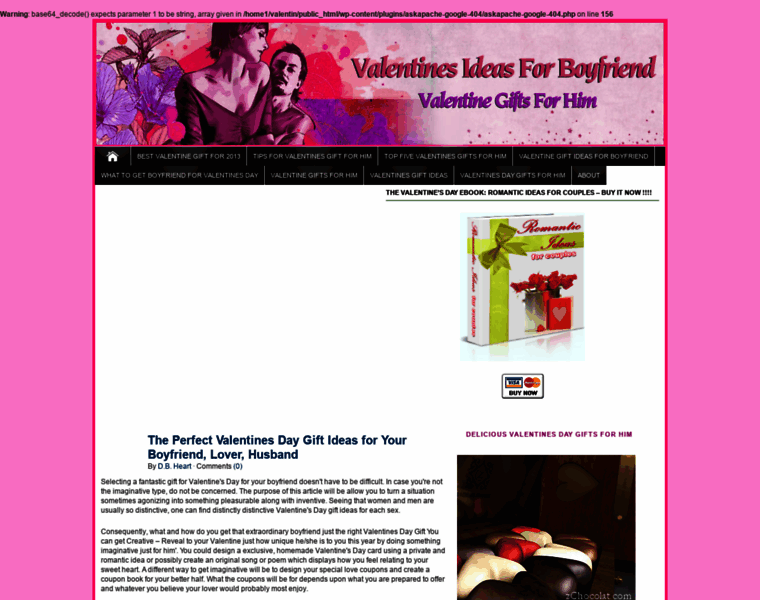 Valentinesideasforboyfriend.com thumbnail