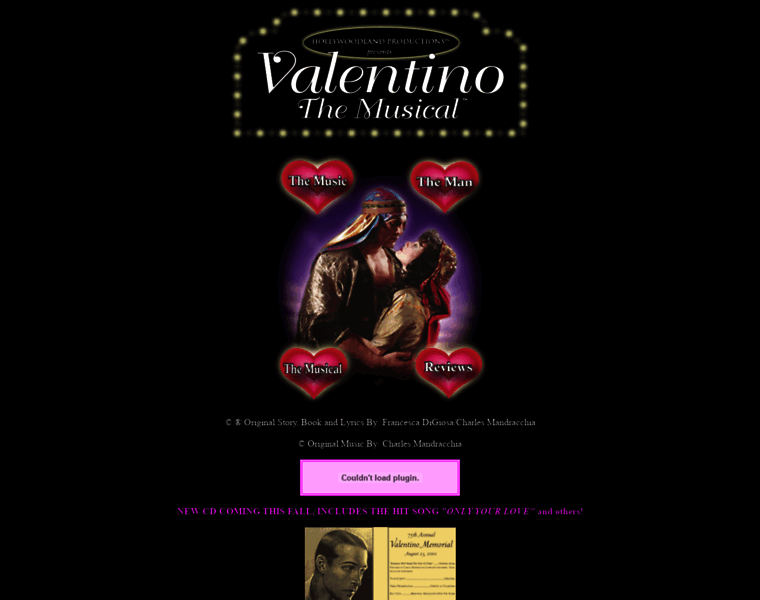 Valentinothemusical.com thumbnail