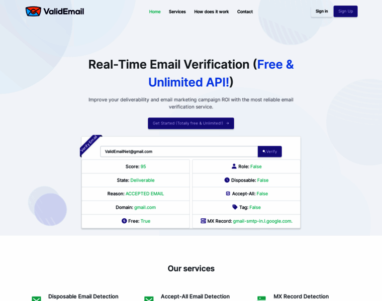 Validemail.net thumbnail Validemail.net thumbnail