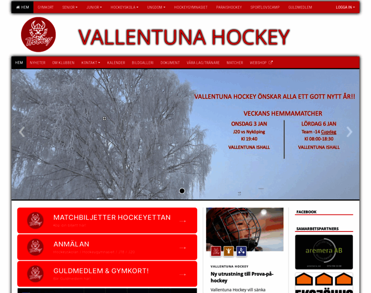 Vallentunahockey.se thumbnail