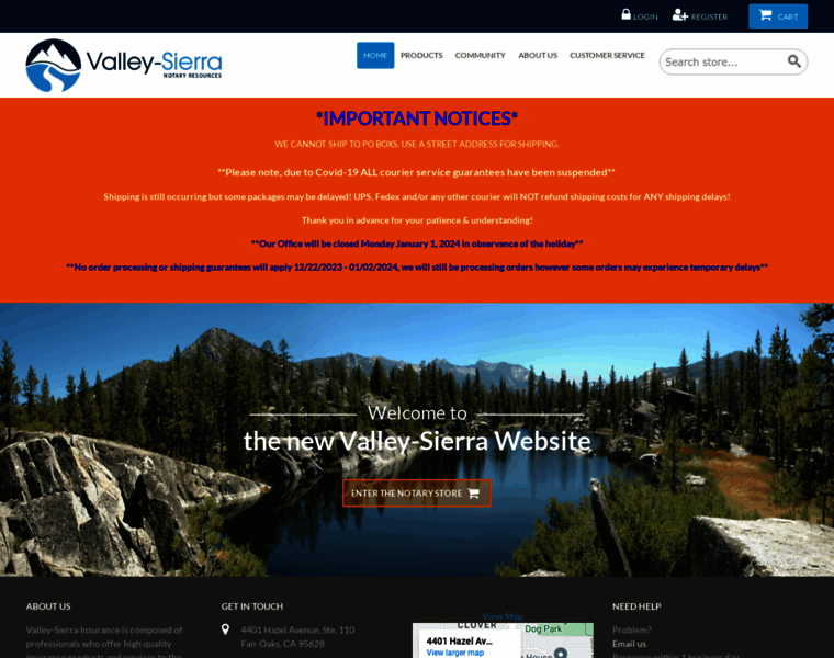 Valley-sierra.com thumbnail