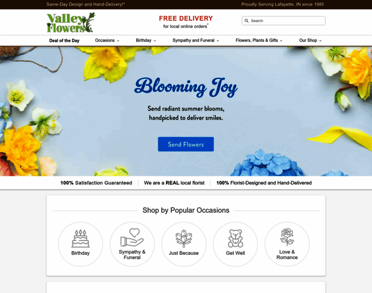 Valleyflowers.net thumbnail