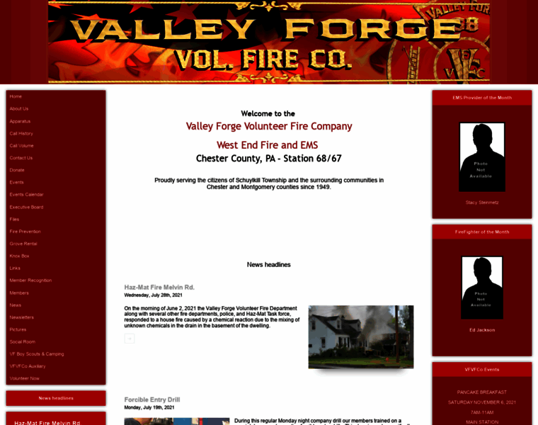 Valleyforgefireco.com thumbnail