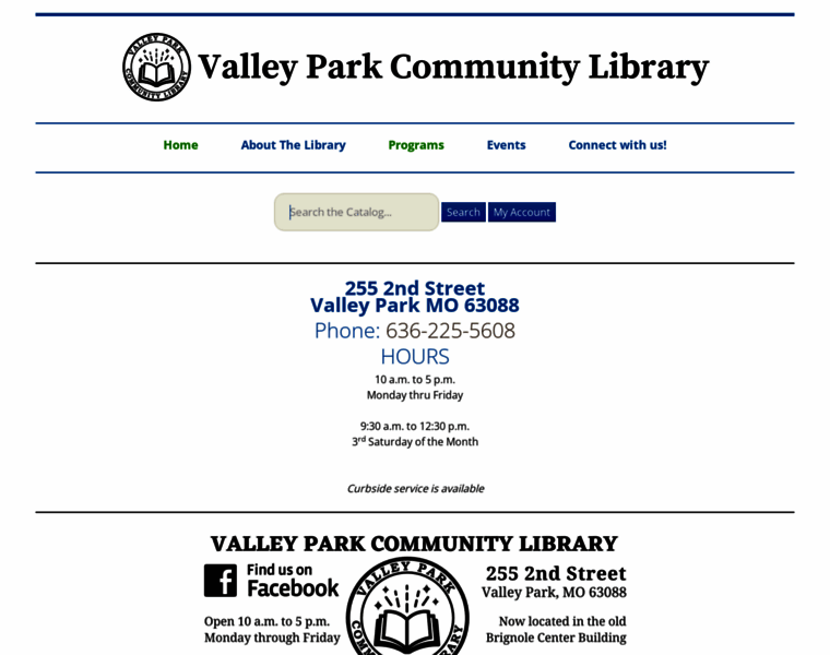 Valleyparklibrary.org thumbnail