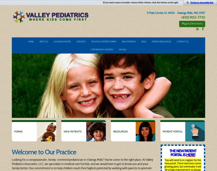 Valleypediatrics.com thumbnail