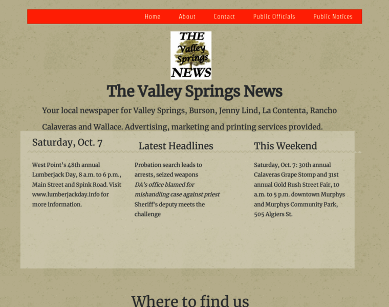 Valleyspringsnews.com thumbnail