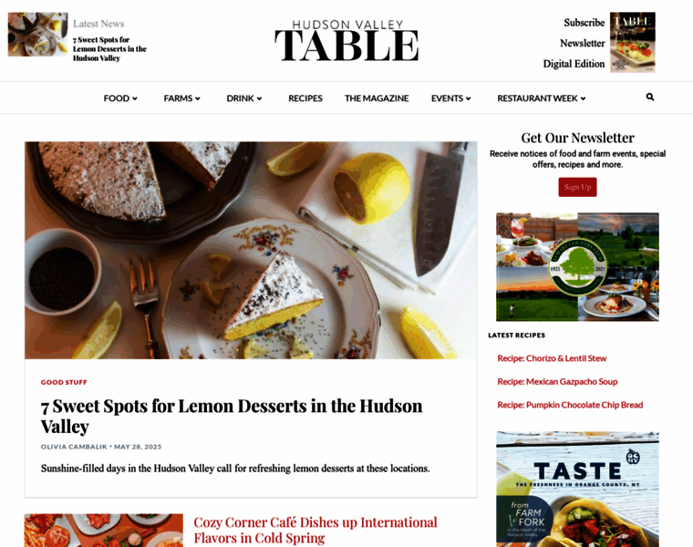 Valleytable.com thumbnail