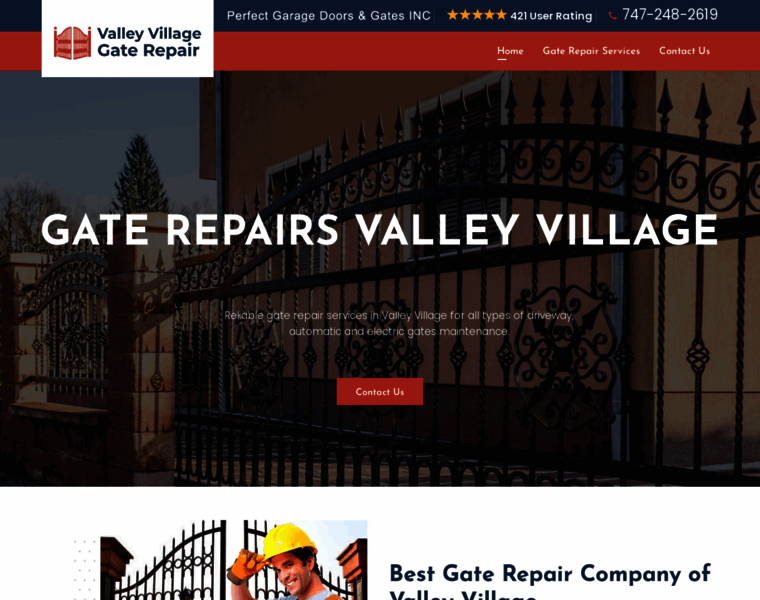 Valleyvillagegaterepair.com thumbnail