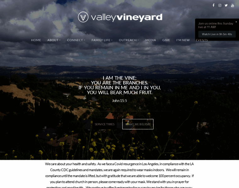 Valleyvineyard.org thumbnail