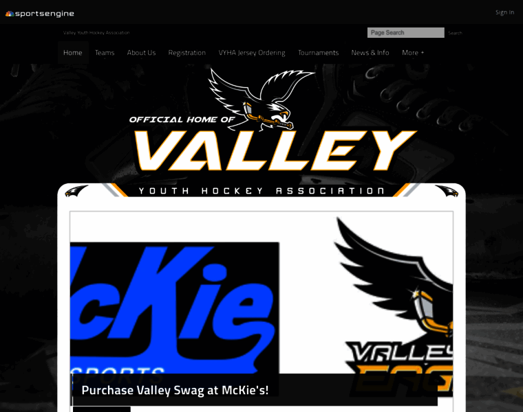 Valleyyouthhockey.com thumbnail