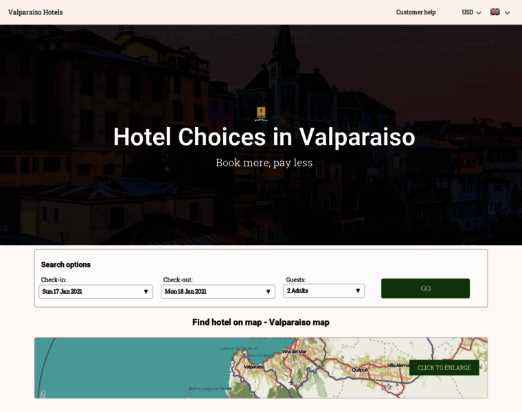 Valparaiso-hotels.com thumbnail